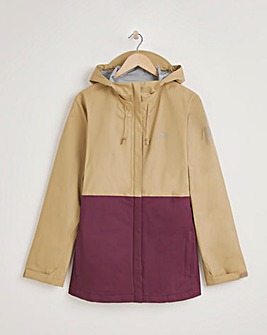 Snowdonia Lightweight Beige/Wine Waterproof Coat