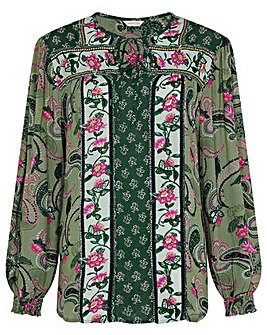 Monsoon Harnie Patch Printed Blouse