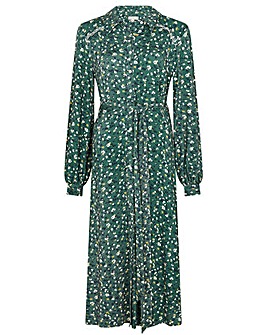Monsoon Floral Embroidered Shirt Dress