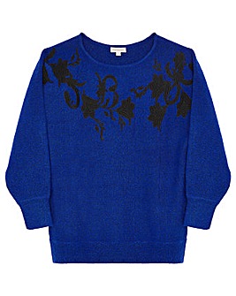 Monsoon Besi Floral Embroidered Jumper