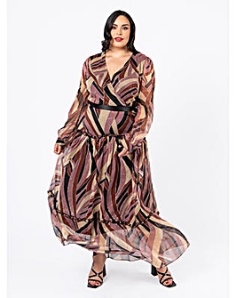 Lovedrobe Luxe Abstract Print Maxi Dress