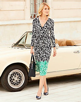 Nightingales Border Print Dress