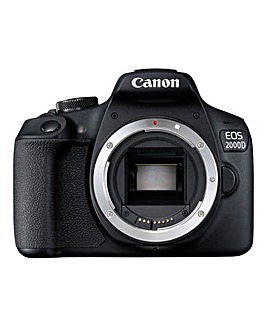 Canon EOS 2000D SLR Black Camera Body