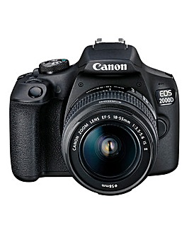 Canon EOS 2000D DSLR Camera with 18-55mm IS Lens