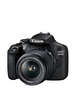 Canon EOS 2000D DSLR Camera with 18-55mm IS Lens