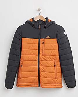 Snowdonia Lightweight Colour Block Padded Coat