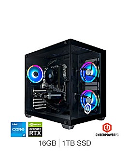 CyberPowerPC Ark Intel Core i5-14400F NVIDIA GeForce RTX 4060 NVMe SSD Gaming PC