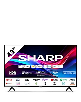 Sharp 4T-C43GJ4225K 43in Smart UHD Roku LED TV