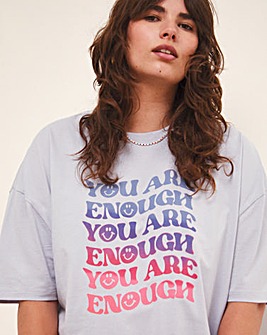 Illustrated by Charlie You are Enough Print Front Tee