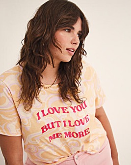 Illustrated by Charlie I Love You But I Love Me More Tee