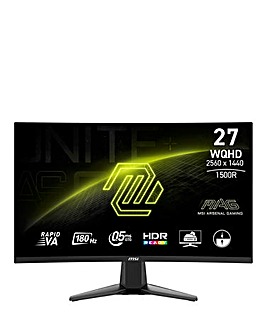 MSI MAG 27CQ6F 27in WQHD Rapid VA 180Hz 0.5ms Curved Gaming Monitor