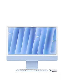 Apple iMac (M4, 2024) 24in Retina 4.5K, 8-core CPU, 8-core GPU, 256GB - Blue