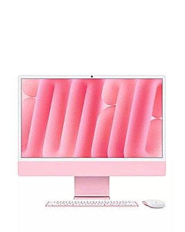 Apple iMac (M4, 2024) 24in Retina 4.5K, 8-core CPU, 8-core GPU, 256GB - Pink