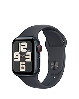 Apple Watch SE GPS/Cellular 40mm Midnight Aluminium Case, Sport Band - S/M