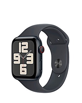 Apple Watch SE GPS/Cellular 44mm Midnight Aluminium Case, Sport Band - M/L