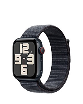 Apple Watch SE GPS/Cellular 44mm Midnight Aluminium Case with Ink Sport Loop