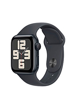 Apple Watch SE GPS 40mm Midnight Aluminium Case with Midnight Sport Band - M/L