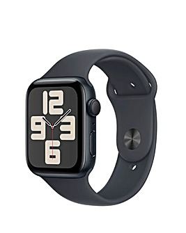 Apple Watch SE GPS 44mm Midnight Aluminium Case with Midnight Sport Band - M/L