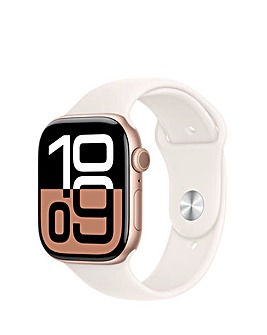 Apple Watch Series 10 GPS/Cellular 42mm Rose Gold Aluminium Case, Sport Band S/M