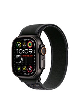 Apple Watch Ultra 2 GPS/Cellular 49mm Black Titanium Case, Black Trail Loop S/M