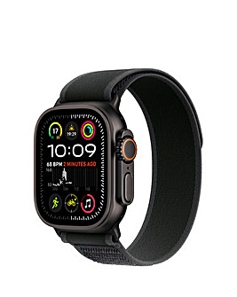 Apple Watch Ultra 2 GPS/Cellular 49mm Black Titanium Case, Black Trail Loop M/L