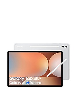 Samsung Galaxy Tab S10+ 12.4in 256GB WiFi Tablet with FREE Keyboard - Silver