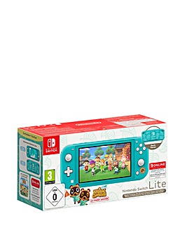 Nintendo Switch Turquoise Timmy & Tommy Edition & 12 Months Switch Online