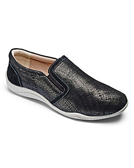 Cushion Walk Slip On Leisure Shoes Wide E Fit