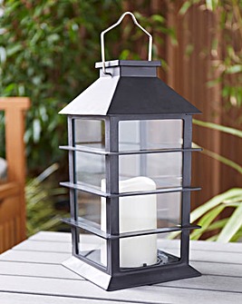 Black Square Solar Lantern