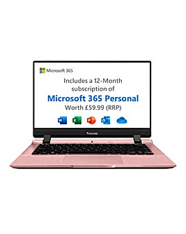Venturer Europa 4GB 64GB 14" Windows Laptop with Office 365 - Rose Gold