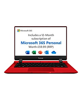 Venturer Europa 4GB 64GB 14" Windows Laptop with Microsoft 365 - Red