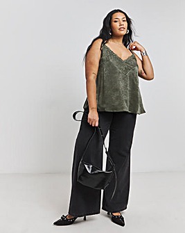 Khaki Lace Cami