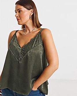 Khaki Lace Cami
