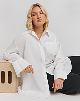 Oversized Cotton Poplin Shirt