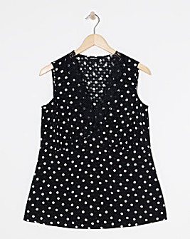 Simply Be Lace Trim Satin Vest