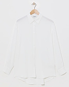 Ivory Oversized Textured Shirt
