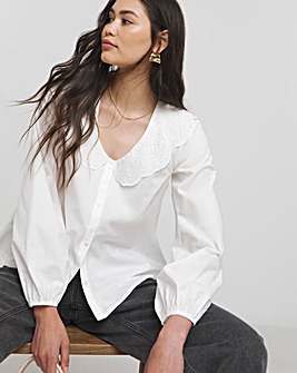 Collared Poplin Shirt