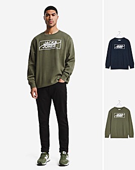 Jack & Jones sweatshirt discount 56% MEN FASHION Jumpers & Sweatshirts Sports Gray XXL 
