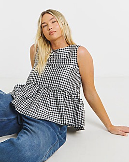 Gingham Check Vest