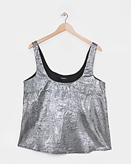 Silver Scoop Cami