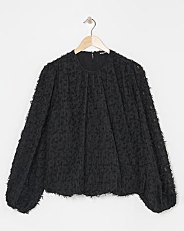 Textured Fluffy Blouse
