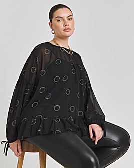 Spot Romantic Georgette Blouse