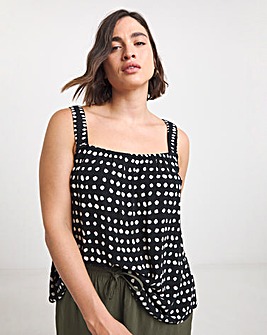 Mono Spot Crinkle Cami