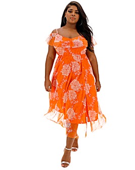 simply be orange dress