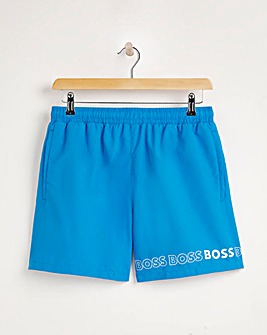 BOSS Bright Blue Quick Dry Logo Swim Short