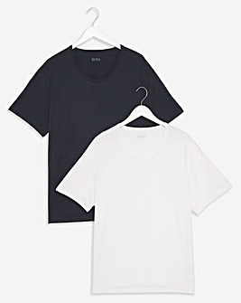 BOSS 2 Pack Blue B&T Bodywear Lounge T-Shirts