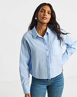 Blue Srtipe Boxy Shirt