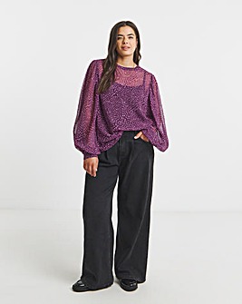 Simply Be Exaggerated Sleeve Blouse