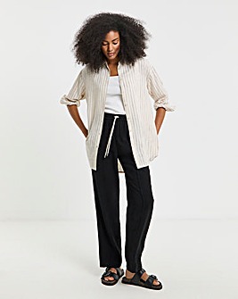 Stripe Linen Blend Shirt