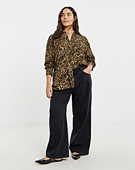 Leopard Viscose Printed Shirt